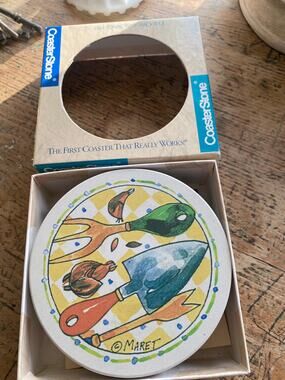 Vintage Gardener Maret Coasters set of 4